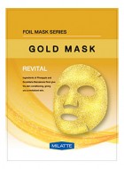 Milatte Маска на тканевой основе для лица витаминная  GOLD  MASK_REVITAL, 23 г