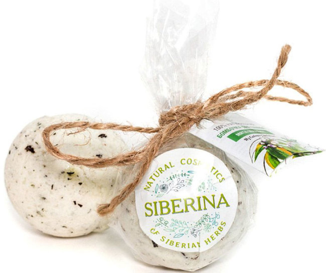 Siberina Бомбочка для ванны Мята-эвкалипт, 80 г Siberina Бомбочка для ванны Мята-эвкалипт, 80 г