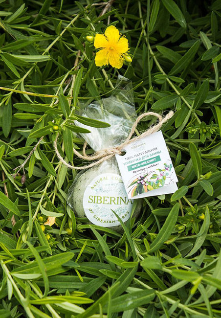 Siberina Бомбочка для ванны Мята-эвкалипт, 80 г Siberina Бомбочка для ванны Мята-эвкалипт, 80 г