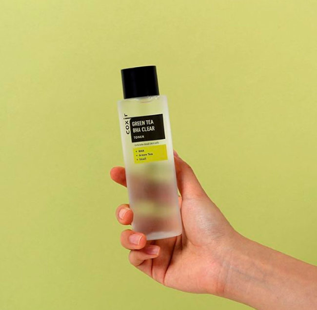 Coxir Green Tea BHA Clear Toner Тонер отшелушивающий с зеленым чаем и BHA-кислотами, 150 мл Coxir Green Tea BHA Clear Toner Тонер отшелушивающий с зеленым чаем и BHA-кислотами, 150 мл