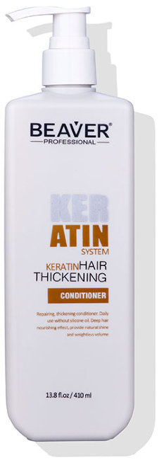 Beaver Professional Keratin Hair Thickening Conditioner Кондиционер на основе кератина для укрепления структуры волос, 450 мл