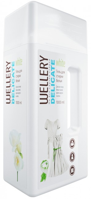 Wellery Гель для стирки слабозагрязненных белых тканей, 1 л. Wellery Гель для стирки слабозагрязненных белых тканей, 1 л.