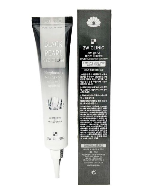 3W Clinic Крем для кожи вокруг глаз с черным жемчугом Black Pearl Eye Cream, 40 мл
