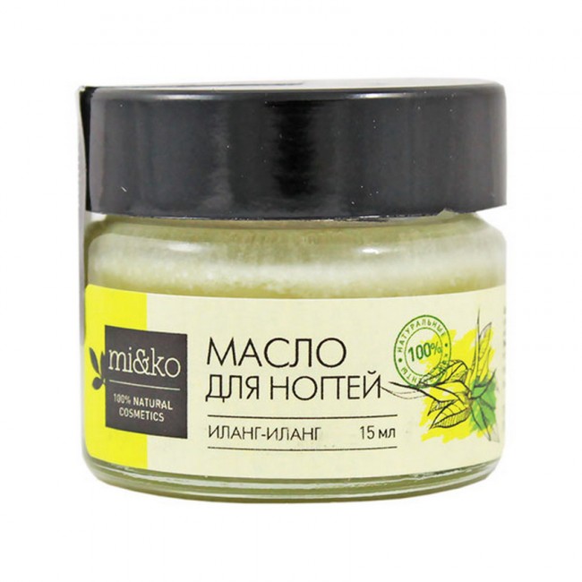 MiKo Масло для ногтей Иланг-иланг укрепляющее и отбеливающее, 15 мл