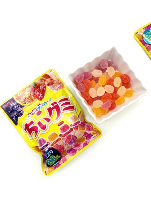 KABAYA Мармелад жевательный Фруктовый Микс 4 фруктовых вкуса Chii Gummy, 2 уп*88 г