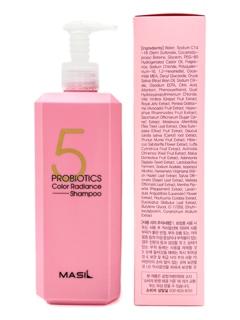 Masil Шампунь для защиты цвета волос с пробиотиками 5 Probiotics Color Radiance, 500 мл