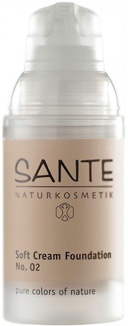 Sante Naturkosmetik Soft Cream Foundation Тональный крем № 02 Светло- бежевый, 30 мл