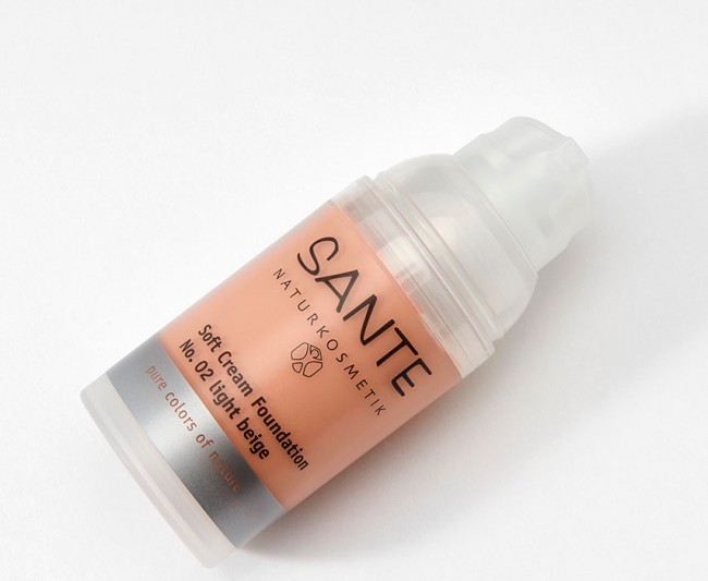 Sante Naturkosmetik Soft Cream Foundation Тональный крем № 02 Светло- бежевый, 30 мл