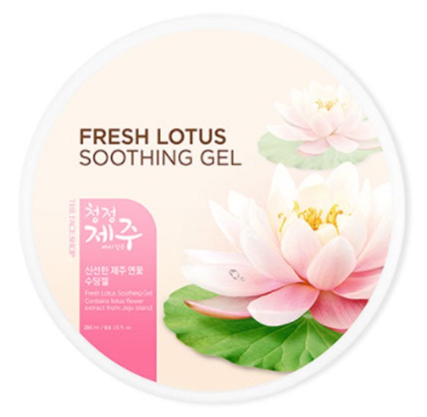 THE FACE SHOP Fresh Jeju Lotus Soothing Gel Универсальный гель для лица и тела с лотосом, 285 мл THE FACE SHOP Fresh Jeju Lotus Soothing Gel Универсальный гель для лица и тела с лотосом, 285 мл