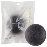 NATURE REPUBLIC Beauty Tool Natural 100% Jelly Cleasing Puff Charcoal Спонж для очищения пор, 1 шт