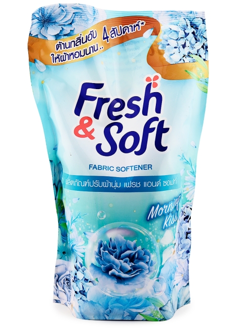 LION Кондиционер для стирки белья парфюмированный Утренний поцелуй Essence Fresh & Soft Morning Kiss, 500 мл