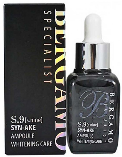 Bergamo Specialist S.Nine Syn-ake Ampoule Сыворотка ампульная S9 с экстрактом змеиного яда, 30 мл Bergamo Specialist S.Nine Syn-ake Ampoule Сыворотка ампульная S9 с экстрактом змеиного яда, 30 мл