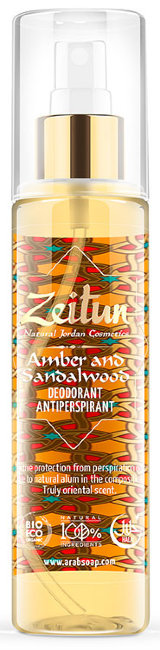 Zeitun Подарочный набор "Сандал и Амбра": дезодорант 150 мл, гель для душа 250 мл