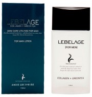 Lebelage Collagen+Green Tea Skin Care Utilites For Men Lotion Увлажняющий лосьон для мужчин с коллагеном и зеленым чаем, 150 мл
