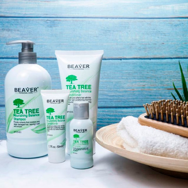 Beaver Professional Tea Tree Shampoo Шампунь с маслом чайного дерева, 600 мл