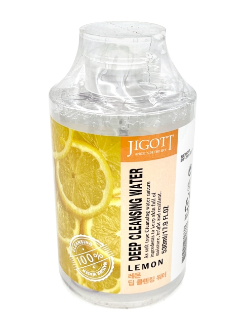 Jigott Deep Cleansing Water Lemon Глубоко очищающая вода с Экстрактом Лимона, 530 мл