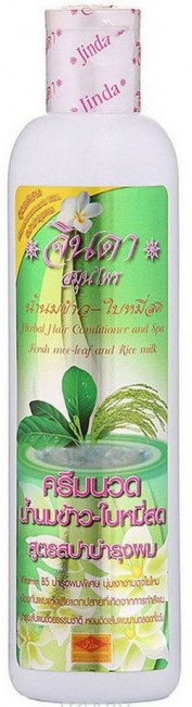 Jinda Herbal Shampoo Rice and Milk Травяной шампунь Спа-Уход от выпадения волос с рисовым молоком и витамином В5, 250 мл Jinda Herbal Shampoo Rice and Milk Травяной шампунь Спа-Уход от выпадения волос с рисовым молоком и витамином В5, 250 мл