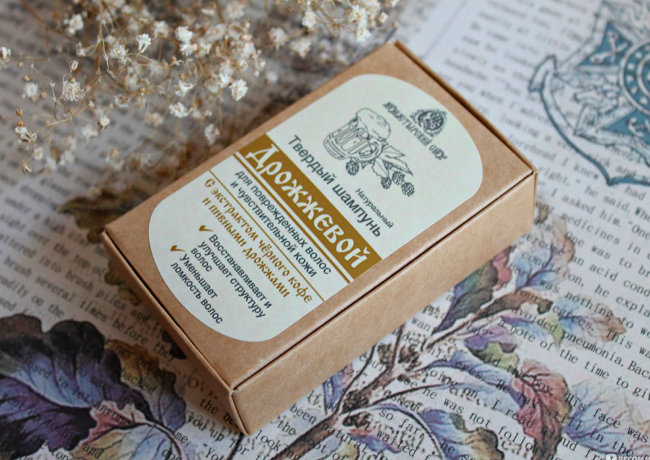 Kleona Твердый шампунь Дрожжевой, 85 г