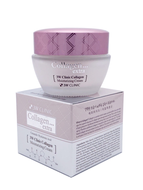 3W Clinic Крем для лица с коллагеном экстраувлажняющий Collagen Extra Moisturizing Cream, 50 мл 3W Clinic Крем для лица с коллагеном экстраувлажняющий Collagen Extra Moisturizing Cream, 50 мл