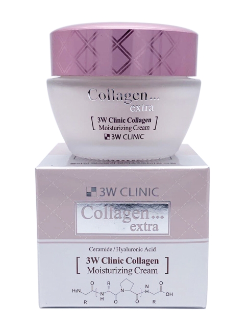 3W Clinic Крем для лица с коллагеном экстраувлажняющий Collagen Extra Moisturizing Cream, 50 мл 3W Clinic Крем для лица с коллагеном экстраувлажняющий Collagen Extra Moisturizing Cream, 50 мл