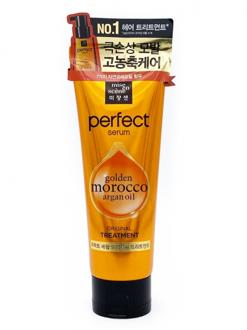 Mise En Scene Маска для поврежденных волос Perfect Serum Treatment Pack Golden Morocco Argan Oil, 180 мл Mise En Scene Маска для поврежденных волос Perfect Serum Treatment Pack Golden Morocco Argan Oil, 180 мл