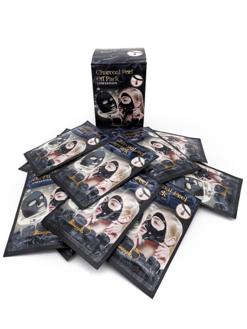 Skinapple Mаска-плёнка для лица угольная Charcoal Peel Off Pack, 20 шт*10 г Skinapple Mаска-плёнка для лица угольная Charcoal Peel Off Pack, 20 шт*10 г