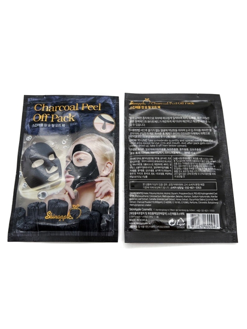 Skinapple Mаска-плёнка для лица угольная Charcoal Peel Off Pack, 20 шт*10 г Skinapple Mаска-плёнка для лица угольная Charcoal Peel Off Pack, 20 шт*10 г