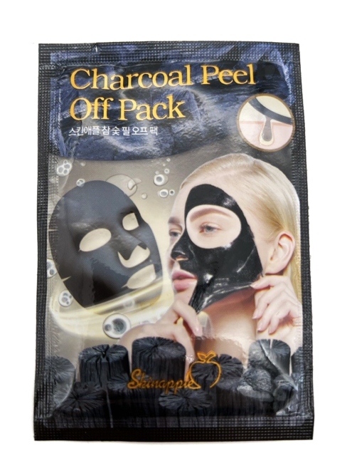 Skinapple Mаска-плёнка для лица угольная Charcoal Peel Off Pack, 20 шт*10 г Skinapple Mаска-плёнка для лица угольная Charcoal Peel Off Pack, 20 шт*10 г