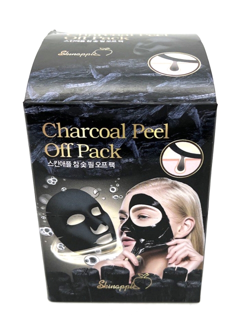 Skinapple Mаска-плёнка для лица угольная Charcoal Peel Off Pack, 20 шт*10 г Skinapple Mаска-плёнка для лица угольная Charcoal Peel Off Pack, 20 шт*10 г