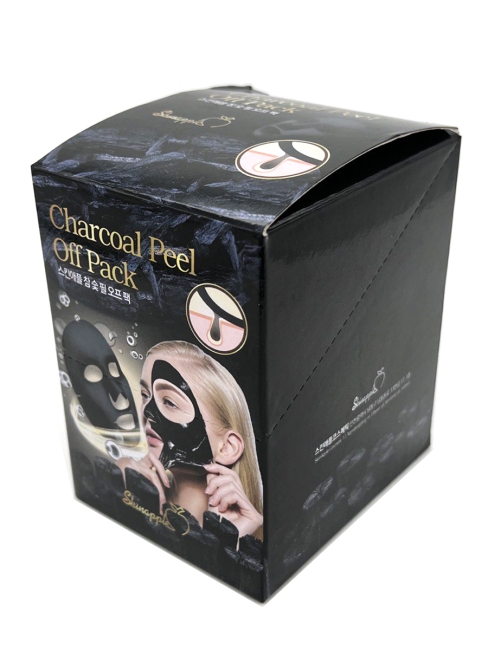 Skinapple Mаска-плёнка для лица угольная Charcoal Peel Off Pack, 20 шт*10 г Skinapple Mаска-плёнка для лица угольная Charcoal Peel Off Pack, 20 шт*10 г