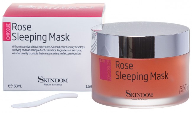 Skindom Sleeping Mask-Rose Ночная маска с экстрактом розы, 50 мл