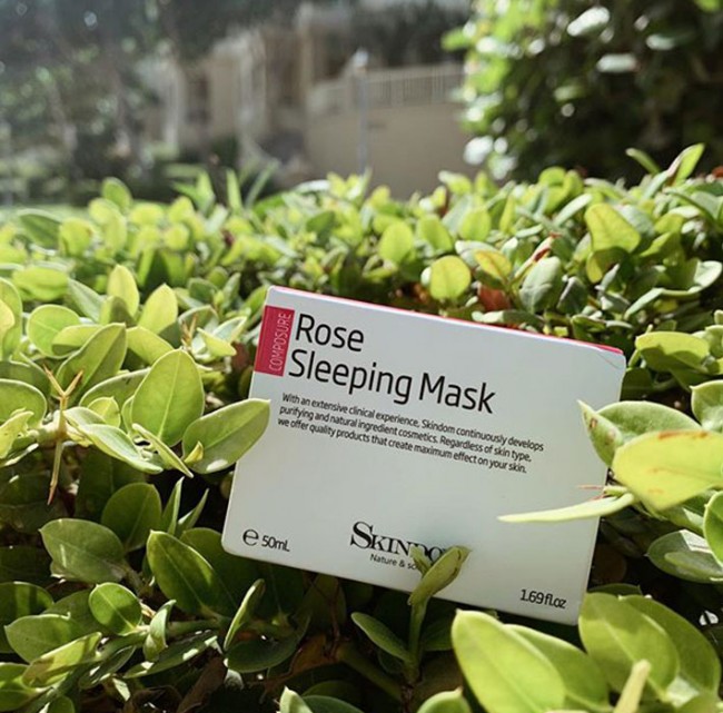 Skindom Sleeping Mask-Rose Ночная маска с экстрактом розы, 50 мл