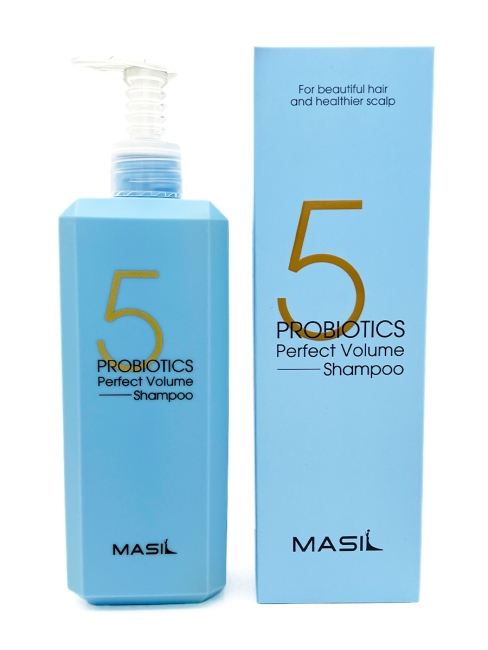 Masil Шампунь мягкий для объема волос с пробиотиками 5 Probiotics Perfect Volume Shampoo, 500 мл Masil Шампунь мягкий для объема волос с пробиотиками 5 Probiotics Perfect Volume Shampoo, 500 мл