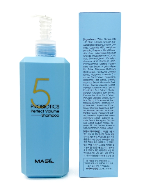 Masil Шампунь мягкий для объема волос с пробиотиками 5 Probiotics Perfect Volume Shampoo, 500 мл Masil Шампунь мягкий для объема волос с пробиотиками 5 Probiotics Perfect Volume Shampoo, 500 мл