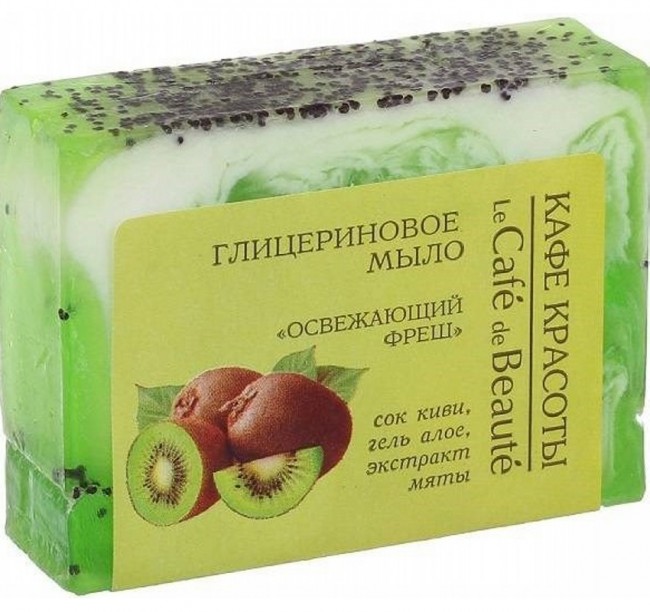 Кафе Красоты Глицериновое мыло "Освежающий фреш", 100 г Кафе Красоты Глицериновое мыло "Освежающий фреш", 100 г