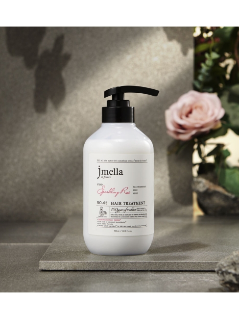 Jmella Парфюмированная маска для волос Сверкающая роза N0.05 In France Sparkling Rose Hair Treatment, 500 мл Jmella Парфюмированная маска для волос Сверкающая роза N0.05 In France Sparkling Rose Hair Treatment, 500 мл