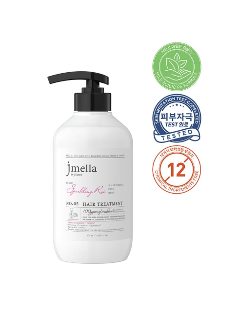 Jmella Парфюмированная маска для волос Сверкающая роза N0.05 In France Sparkling Rose Hair Treatment, 500 мл Jmella Парфюмированная маска для волос Сверкающая роза N0.05 In France Sparkling Rose Hair Treatment, 500 мл