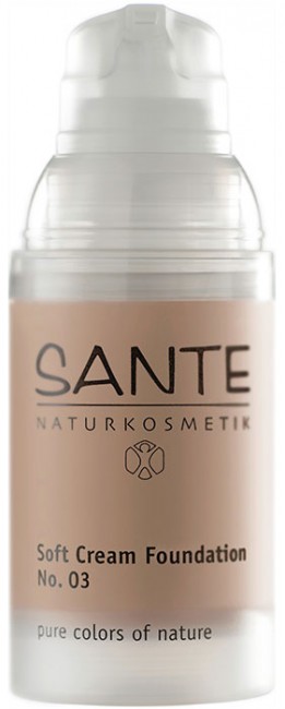 Sante Naturkosmetik Soft Cream Foundation Тональный крем 03 Солнечно- бежевый, 30 мл