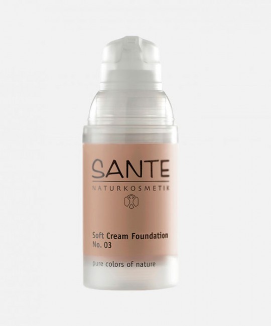 Sante Naturkosmetik Soft Cream Foundation Тональный крем 03 Солнечно- бежевый, 30 мл