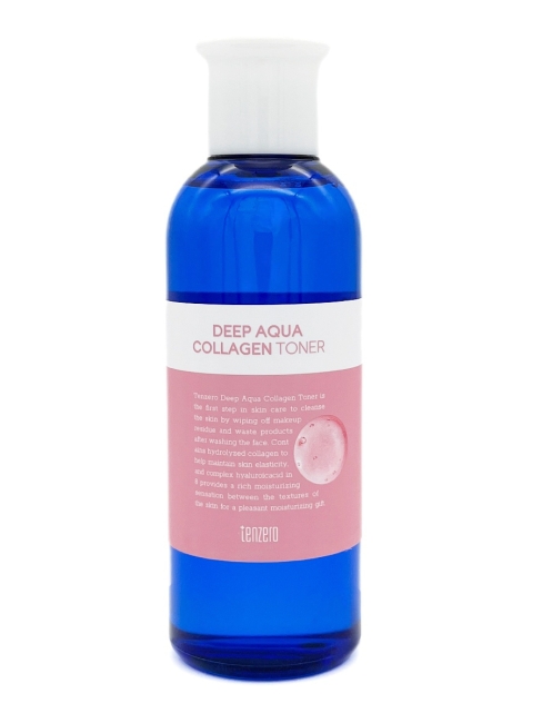 Tenzero Тонер для лица с коллагеном Toner Collagen Deep Aqua, 200 мл