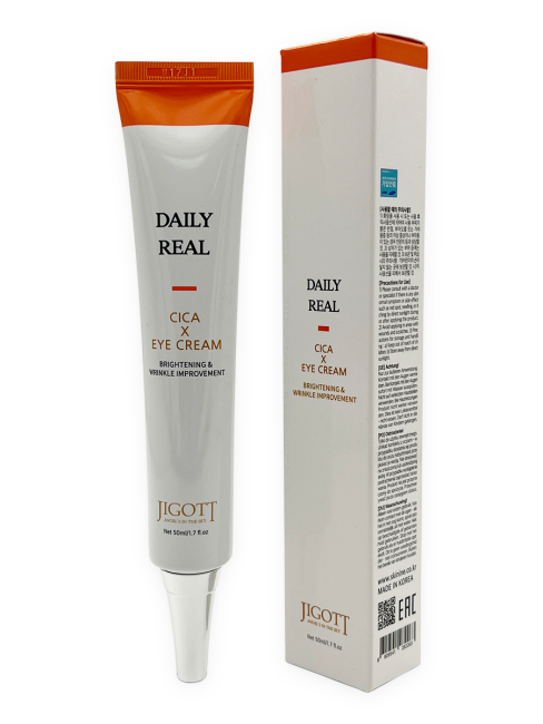 Jigott Крем для век с экстрактом центеллы азиатской Daily Real Cica Eye Cream, 50 мл