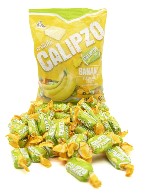 Boonprasert Конфеты жевательная карамель со вкусом банана Banana Flavoured Candy (50 шт), 140 г Boonprasert Конфеты жевательная карамель со вкусом банана Banana Flavoured Candy (50 шт), 140 г