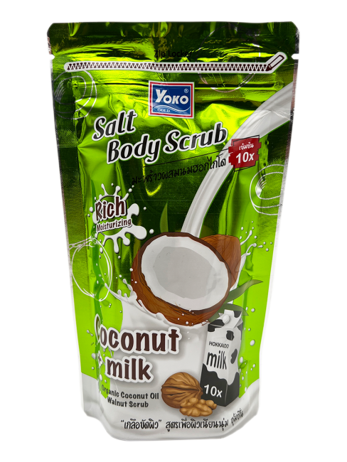 Yoko Скраб для тела солевой с кокосом и молоком Salt Body Scrub Coconut And Milk, 350 г