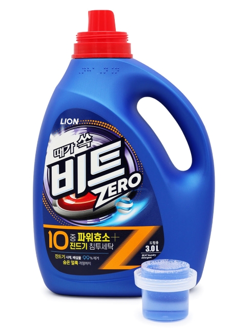 LION Гель концентрат для автоматической стирки белья Beat Liquid Drum Container, 3000 мл