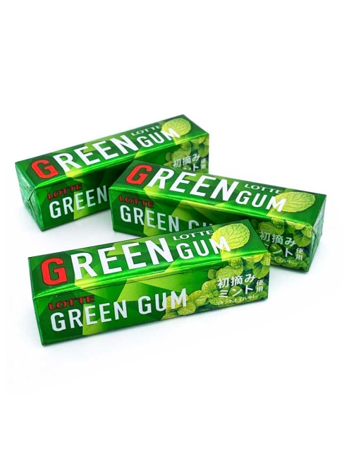 LOTTE Жевательная резинка в блоке 3 пачки Green Gum 3P, 3 x 26 г LOTTE Жевательная резинка в блоке 3 пачки Green Gum 3P, 3 x 26 г