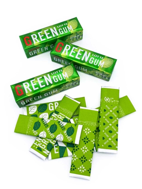 LOTTE Жевательная резинка в блоке 3 пачки Green Gum 3P, 3 x 26 г LOTTE Жевательная резинка в блоке 3 пачки Green Gum 3P, 3 x 26 г
