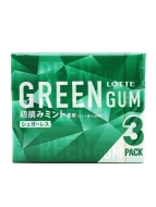 LOTTE Жевательная резинка в блоке 3 пачки Green Gum 3P, 3 x 26 г