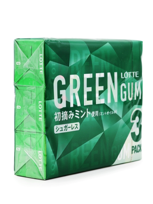 LOTTE Жевательная резинка в блоке 3 пачки Green Gum 3P, 3 x 26 г LOTTE Жевательная резинка в блоке 3 пачки Green Gum 3P, 3 x 26 г