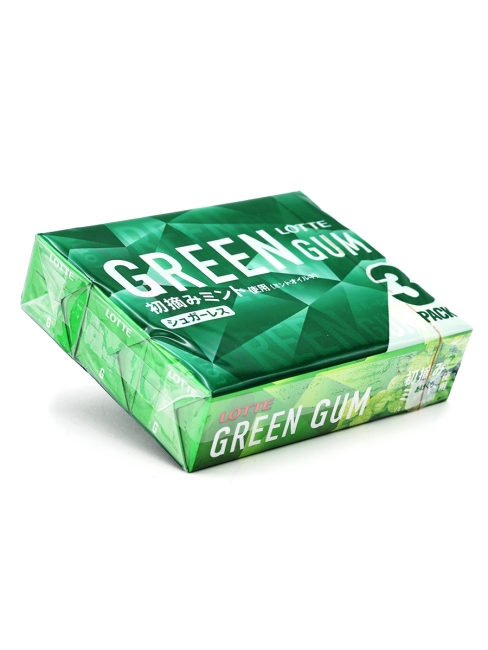 LOTTE Жевательная резинка в блоке 3 пачки Green Gum 3P, 3 x 26 г LOTTE Жевательная резинка в блоке 3 пачки Green Gum 3P, 3 x 26 г