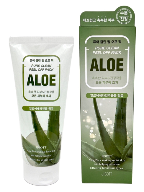 Jigott Маска пленка для лица очищающая с Экстрактом Алоэ Aloe Pure Clean Peel Off Pack, 180 мл Jigott Маска пленка для лица очищающая с Экстрактом Алоэ Aloe Pure Clean Peel Off Pack, 180 мл